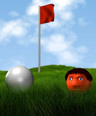 simulation picture from having a ball