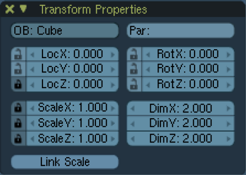 transform panel